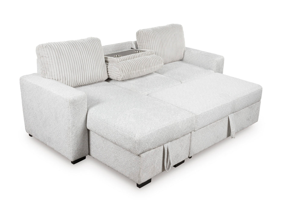 Wohlen 2-Piece Sectional with Pop Up Sleeper & Storage