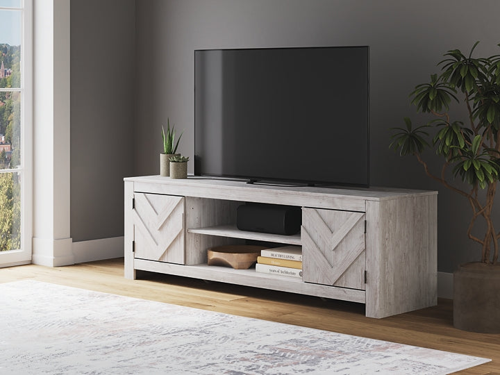Cayboni LG TV Stand w/Fireplace Option