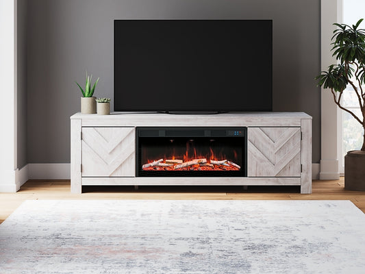 Cayboni 71" TV Stand with Electric Fireplace