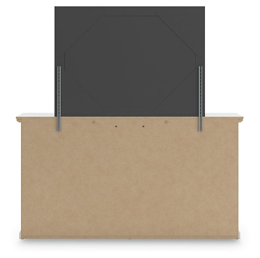 Bostwick Shoals Queen Panel Bed with Mirrored Dresser, Chest and Nightstand